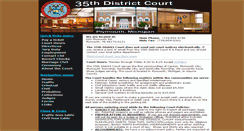 Desktop Screenshot of 35thdistrictcourt.org